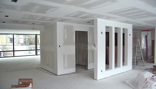 handyman Office Gypsum Partition Installation